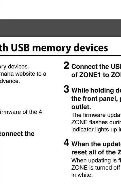 yamaha雅马哈XDA-QS5400 Firmware Update Installation Manual